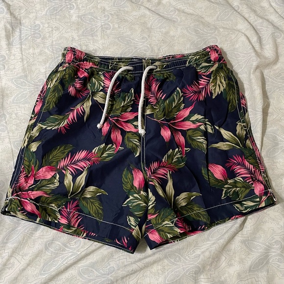 🤝 Floral Swimming Trunks 🤝 - Picture 1 of 3